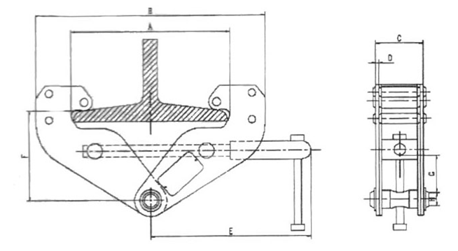 武林軌道夾持器結構圖